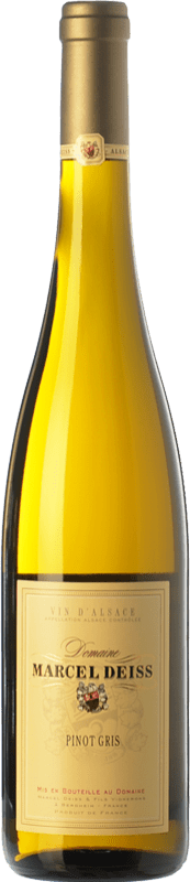 27,95 € Бесплатная доставка | Белое вино Marcel Deiss A.O.C. Alsace Эльзас Франция Pinot Grey Органический бутылка 75 cl