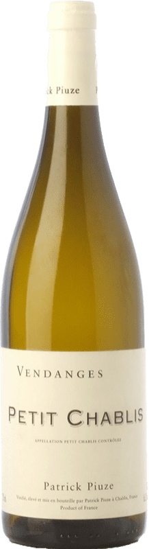 21,95 € Бесплатная доставка | Белое вино Patrick Piuze Petit Chablis A.O.C. Bourgogne Бургундия Франция Chardonnay бутылка 75 cl