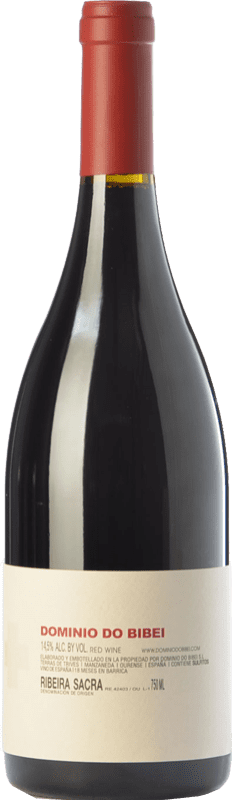 56,95 € Free Shipping | Red wine Dominio do Bibei Caiño Crianza D.O. Ribeira Sacra Galicia Spain Caíño Black Bottle 75 cl