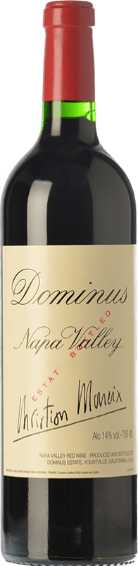 313,95 € 免费送货 | 红酒 Dominus Estate 预订 I.G. Napa Valley 纳帕谷 美国 Cabernet Sauvignon, Petit Verdot 瓶子 75 cl