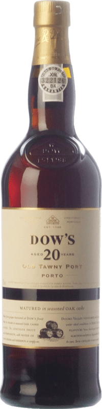 71,95 € Free Shipping | Fortified wine Dow's Port Tawny I.G. Porto Porto Portugal Touriga Franca, Touriga Nacional, Tinta Roriz, Tinta Cão, Tinta Barroca 20 Years Bottle 75 cl