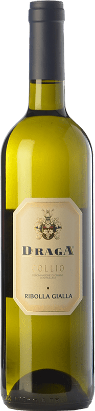 14,95 € Free Shipping | White wine Draga D.O.C. Collio Goriziano-Collio Friuli-Venezia Giulia Italy Ribolla Gialla Bottle 75 cl