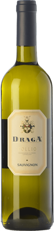 13,95 € Spedizione Gratuita | Vino bianco Draga D.O.C. Collio Goriziano-Collio Friuli-Venezia Giulia Italia Sauvignon Bottiglia 75 cl