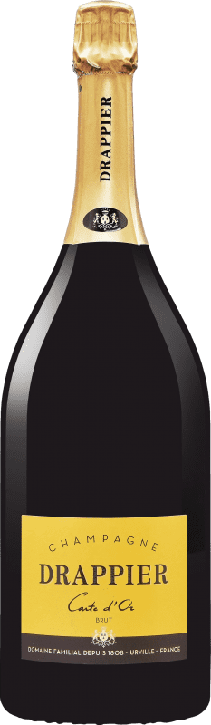 51,95 € 免费送货 | 白起泡酒 Drappier Carte d'Or Brut — 起泡酒 干型 A.O.C. Champagne 香槟酒 法国 Pinot Noir — 黑皮诺, Chardonnay — 莎当妮, Pinot Meunier — 黑皮诺·莫尼耶 瓶装 75 cl