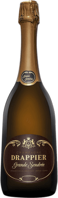 116,95 € 免费送货 | 白起泡酒 Drappier Grande Sendrée Blanc A.O.C. Champagne 香槟酒 法国 Pinot Black, Chardonnay 瓶子 75 cl