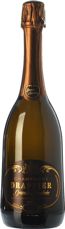 119,95 € Бесплатная доставка | Белое игристое Drappier Grande Sendrée Blanc A.O.C. Champagne шампанское Франция Pinot Black, Chardonnay бутылка 75 cl