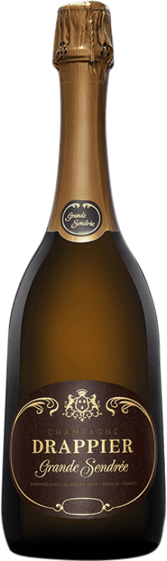 98,95 € 免费送货 | 白起泡酒 Drappier Grande Sendrée A.O.C. Champagne 香槟酒 法国 Pinot Noir — 黑皮诺, Chardonnay — 莎当妮 瓶装 75 cl