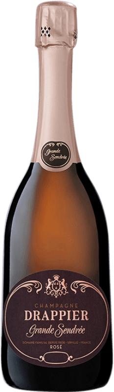 99,95 € Envío gratis | Espumoso rosado Drappier Grande Sendrée Rosé A.O.C. Champagne Champagne Francia Pinot Negro Botella 75 cl
