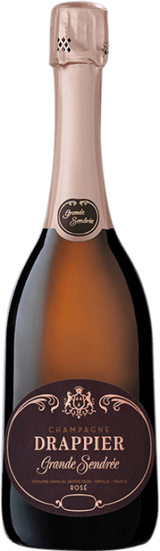 134,95 € Envio grátis | Espumante Rosé Drappier Grande Sendrée Rosé A.O.C. Champagne Champagne França Pinot Noir 75 cl