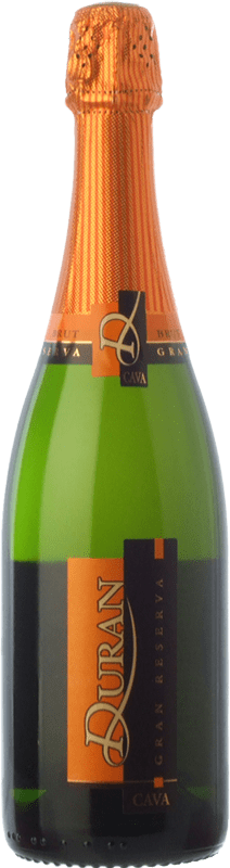 13,95 € Spedizione Gratuita | Spumante bianco Durán Brut Gran Riserva D.O. Cava Catalogna Spagna Macabeo, Xarel·lo, Chardonnay, Parellada Bottiglia 75 cl