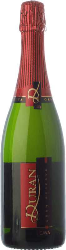 15,95 € Spedizione Gratuita | Spumante bianco Durán Brut Nature Gran Riserva D.O. Cava Catalogna Spagna Pinot Nero, Macabeo, Xarel·lo, Chardonnay, Parellada Bottiglia 75 cl