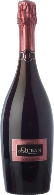 19,95 € 免费送货 | 玫瑰气泡酒 Durán Rosé 香槟 大储备 D.O. Cava 加泰罗尼亚 西班牙 Pinot Black, Trepat 瓶子 75 cl