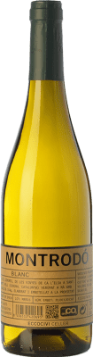 12,95 € Envio grátis | Vinho branco Eccociwine Montrodó Blanc Espanha Viognier, Chardonnay Garrafa 75 cl