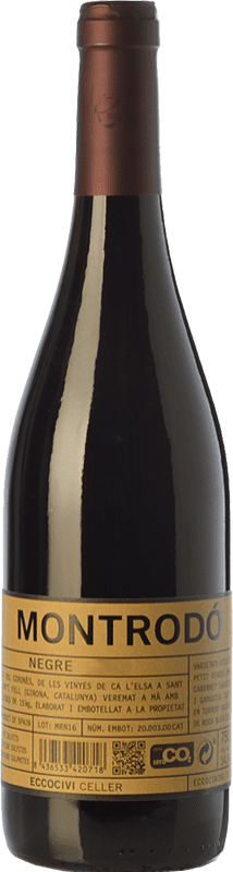 12,95 € Free Shipping | Red wine Eccociwine Montrodó Negre Young Spain Merlot, Cabernet Sauvignon, Cabernet Franc, Petit Verdot Bottle 75 cl
