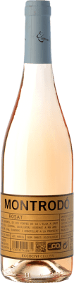 9,95 € Envio grátis | Vinho rosé Eccociwine Montrodó Rosat Espanha Merlot, Petit Verdot Garrafa 75 cl