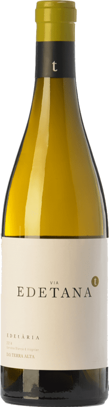 17,95 € Kostenloser Versand | Weißwein Edetària Via Edetana Blanc Alterung D.O. Terra Alta Katalonien Spanien Grenache Weiß, Viognier Flasche 75 cl