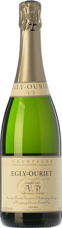 106,95 € Kostenloser Versand | Weißer Sekt Egly-Ouriet VP Vieillissement Prolongé Extra Brut A.O.C. Champagne Champagner Frankreich Spätburgunder, Chardonnay Flasche 75 cl