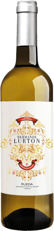 12,95 € Spedizione Gratuita | Vino Bianco Albar Lurton Hermanos Lurton D.O. Rueda Castilla y León Spagna Sauvignon Bottiglia 75 cl