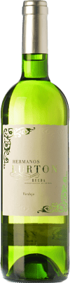13,95 € 免费送货 | 白酒 Albar Lurton Verdejo D.O. Rueda 卡斯蒂利亚莱昂 西班牙 Viura, Verdejo 瓶子 75 cl