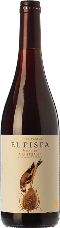 13,95 € 免费送货 | 红酒 El Paseante El Pispa 年轻的 D.O. Montsant 加泰罗尼亚 西班牙 Grenache 瓶子 75 cl