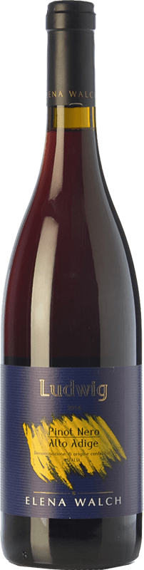 43,95 € Kostenloser Versand | Rotwein Elena Walch Ludwig D.O.C. Alto Adige Trentino-Südtirol Italien Pinot Schwarz Flasche 75 cl