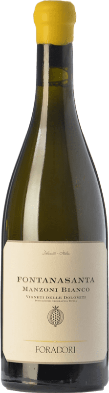29,95 € Envío gratis | Vino Blanco Foradori Fontanasanta I.G.T. Vigneti delle Dolomiti Trentino Italia Manzoni Eco — Ecológico Botella 75 cl