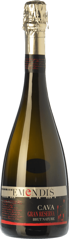 15,95 € 送料無料 | 白のスパークリングワイン Emendis ブルットの自然 グランド・リザーブ D.O. Cava カタロニア スペイン Macabeo, Xarel·lo, Chardonnay, Parellada ボトル 75 cl