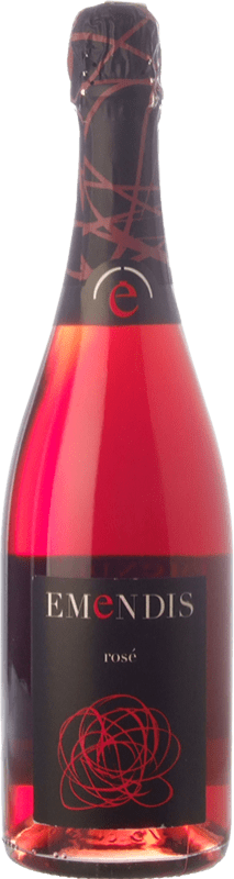 9,95 € Envio grátis | Espumante rosé Emendis Rosé Brut D.O. Cava Catalunha Espanha Trepat Garrafa 75 cl