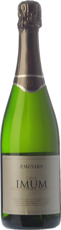 9,95 € Envio grátis | Espumante Branco Emendis Imum Brut Nature — Bruto Natural Reserva D.O. Cava Catalunha Espanha Macabeo, Xarel·lo, Parellada 75 cl