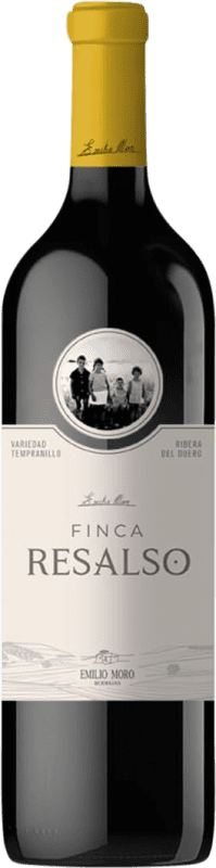14,95 € 免费送货 | 红酒 Emilio Moro Finca Resalso 年轻的 D.O. Ribera del Duero 卡斯蒂利亚莱昂 西班牙 Tempranillo 瓶子 75 cl