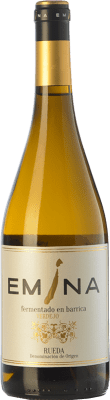 25,95 € Envio grátis | Vinho branco Emina Fermentado en Barrica Crianza D.O. Rueda Castela e Leão Espanha Verdejo Garrafa 75 cl