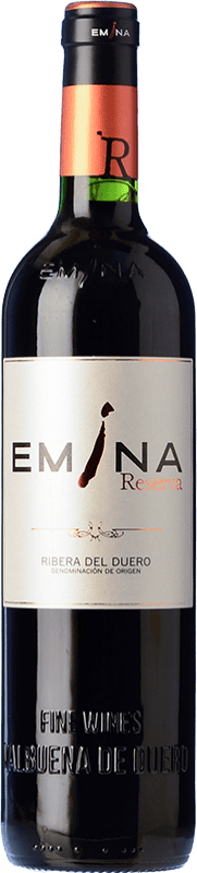 32,95 € 免费送货 | 红酒 Emina 预订 D.O. Ribera del Duero 卡斯蒂利亚莱昂 西班牙 Tempranillo 瓶子 75 cl