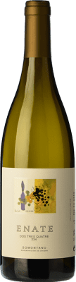 26,95 € Envío gratis | Vino Blanco Enate 234 D.O. Somontano Aragón España Chardonnay Botella Magnum 1,5 L