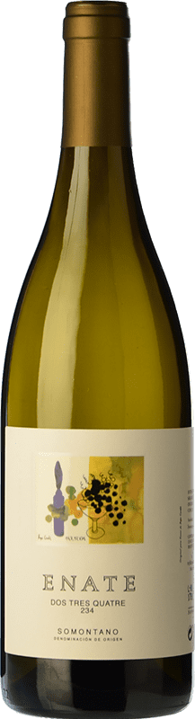 23,95 € Envio grátis | Vinho branco Enate 234 D.O. Somontano Aragão Espanha Chardonnay Garrafa Magnum 1,5 L