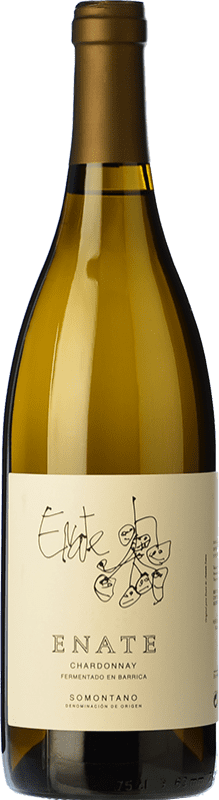 23,95 € Free Shipping | White wine Enate Fermentado en Barrica Aged D.O. Somontano Aragon Spain Chardonnay Bottle 75 cl