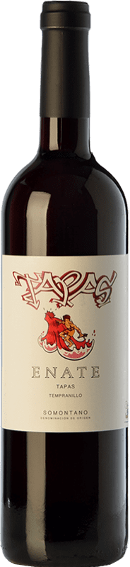 4,95 € Бесплатная доставка | Красное вино Enate Tapas молодое D.O. Somontano Арагон Испания Tempranillo — Темпранильо, Merlot — Мерло, Cabernet Sauvignon — Каберне Совиньон Бутылка 75 cl