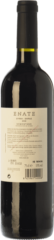 26,95 € Free Shipping | Red wine Enate Syrah-Shiraz Crianza D.O. Somontano Aragon Spain Syrah Bottle 75 cl