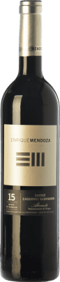 16,95 € Free Shipping | Red Wine Enrique Mendoza Syrah Cabernet Reserve — Aged D.O. Alicante Valencian Community Spain Syrah — Shiraz, Cabernet Sauvignon 75 cl