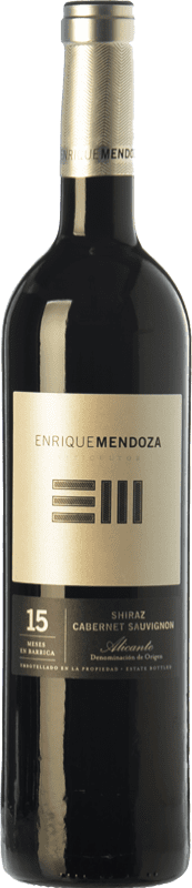 13,95 € Free Shipping | Red wine Enrique Mendoza Syrah-Cabernet Reserva D.O. Alicante Valencian Community Spain Syrah, Cabernet Sauvignon Bottle 75 cl
