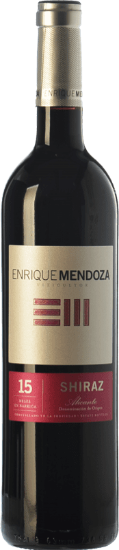 14,95 € 免费送货 | 红酒 Enrique Mendoza 年轻的 D.O. Alicante 巴伦西亚社区 西班牙 Syrah 瓶子 75 cl