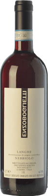 18,95 € 免费送货 | 红酒 Enzo Boglietti D.O.C. Langhe 皮埃蒙特 意大利 Nebbiolo 瓶子 75 cl