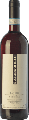 19,95 € Spedizione Gratuita | Vino rosso Enzo Boglietti D.O.C. Langhe Piemonte Italia Nebbiolo Bottiglia 75 cl