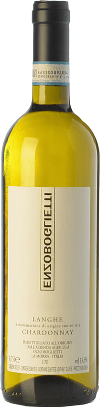 6,95 € Envio grátis | Vinho branco Enzo Boglietti D.O.C. Langhe Piemonte Itália Chardonnay Garrafa 75 cl