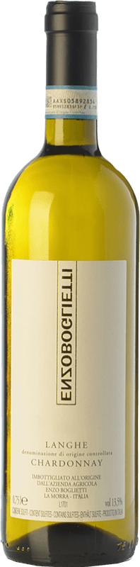 6,95 € Spedizione Gratuita | Vino Bianco Enzo Boglietti D.O.C. Langhe Piemonte Italia Chardonnay 75 cl