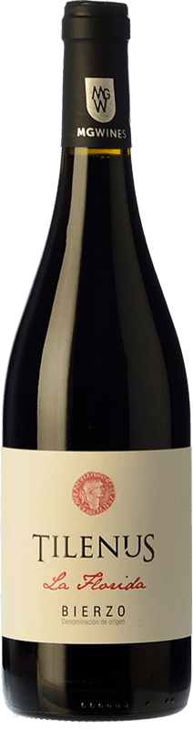 14,95 € Free Shipping | Red wine Estefanía Tilenus Crianza D.O. Bierzo Castilla y León Spain Mencía Bottle 75 cl