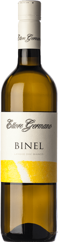 19,95 € Spedizione Gratuita | Vino bianco Ettore Germano Binel D.O.C. Langhe Piemonte Italia Chardonnay, Riesling Bottiglia 75 cl