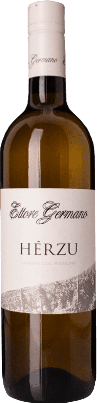 31,95 € Envío gratis | Vino blanco Ettore Germano Herzu D.O.C. Langhe Piemonte Italia Riesling Botella 75 cl