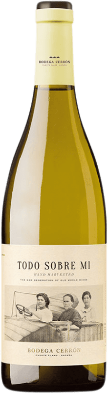 13,95 € Envío gratis | Vino blanco Cerrón Todo Sobre Mí D.O. Jumilla Región de Murcia España Chardonnay Botella 75 cl
