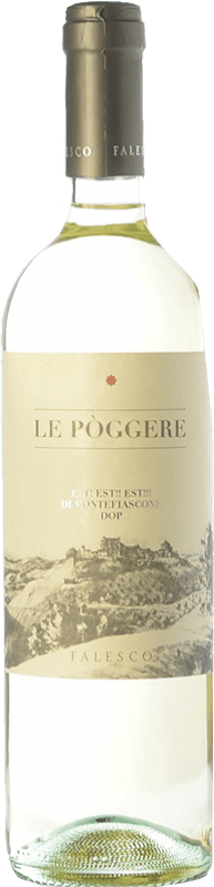 5,95 € Free Shipping | White wine Falesco Le Poggere D.O.C. Est! Est! Est! di Montefiascone Lazio Italy Trebbiano, Malvasia del Lazio, Roscetto Bottle 75 cl