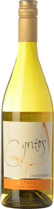 21,95 € Kostenloser Versand | Weißwein Otero Ramos Gritos Estate Alterung I.G. Mendoza Mendoza Argentinien Chardonnay Flasche 75 cl
